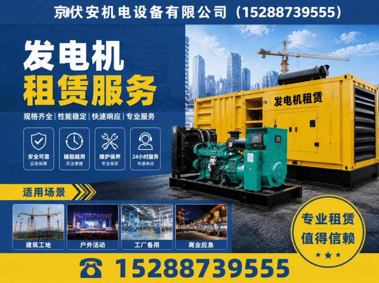 图木舒克柴油发电机组出租展示图